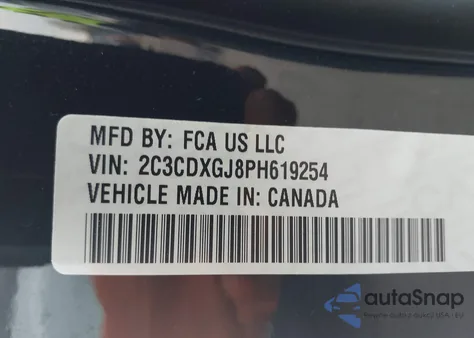 2023 Dodge Charger Scat Pack from USA, damaged, VIN 2C3CDXGJ8PH619254